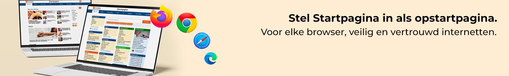 Startpagina browser extensie installeren - Banner