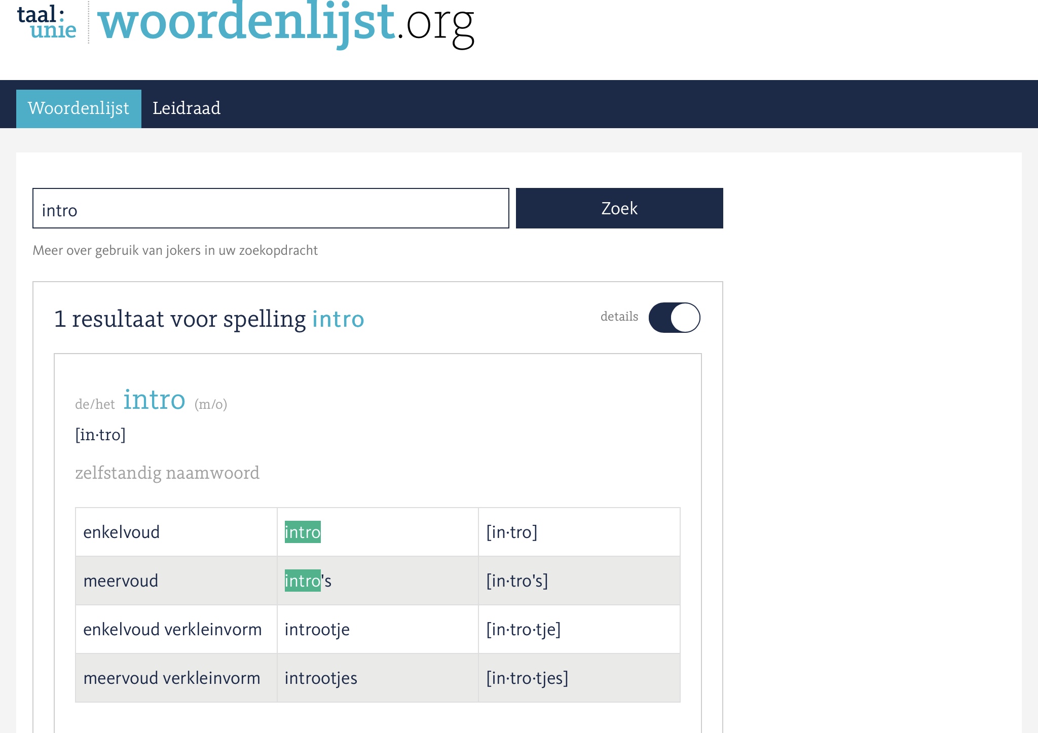 Plaatje bij antwoord