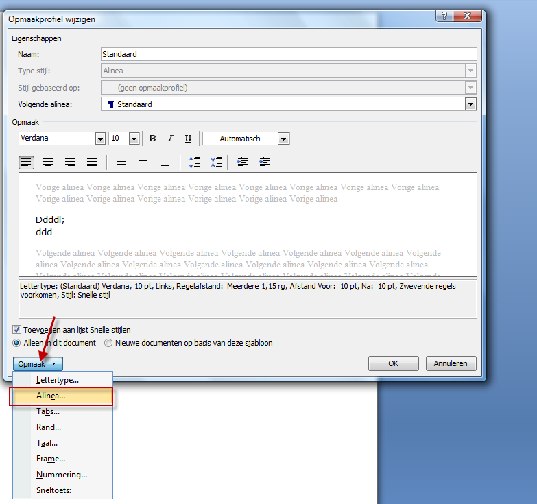 Kan office word 2007 automatisch alinea�s invoegen Kan office word 2007 automatisch alinea�s invoegen