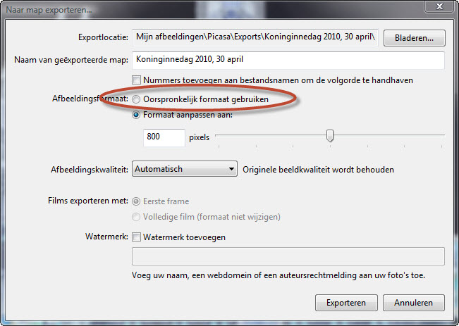 Plaatje bij antwoord