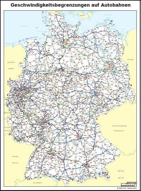 autowegen duitsland kaart Is er een wegenkaart van Duitsland waarop duidelijk staat 